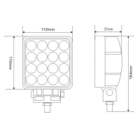 LED werklamp / breedstraler 48 watt 48W